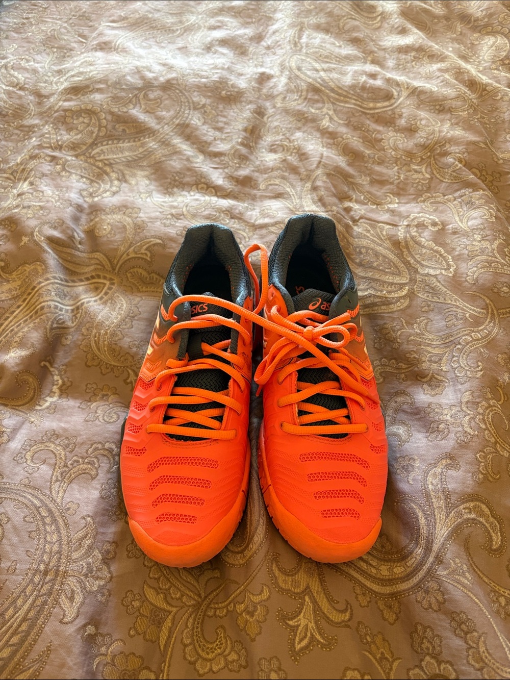 ASICS Women's Coral and Navy Tennis Shoes